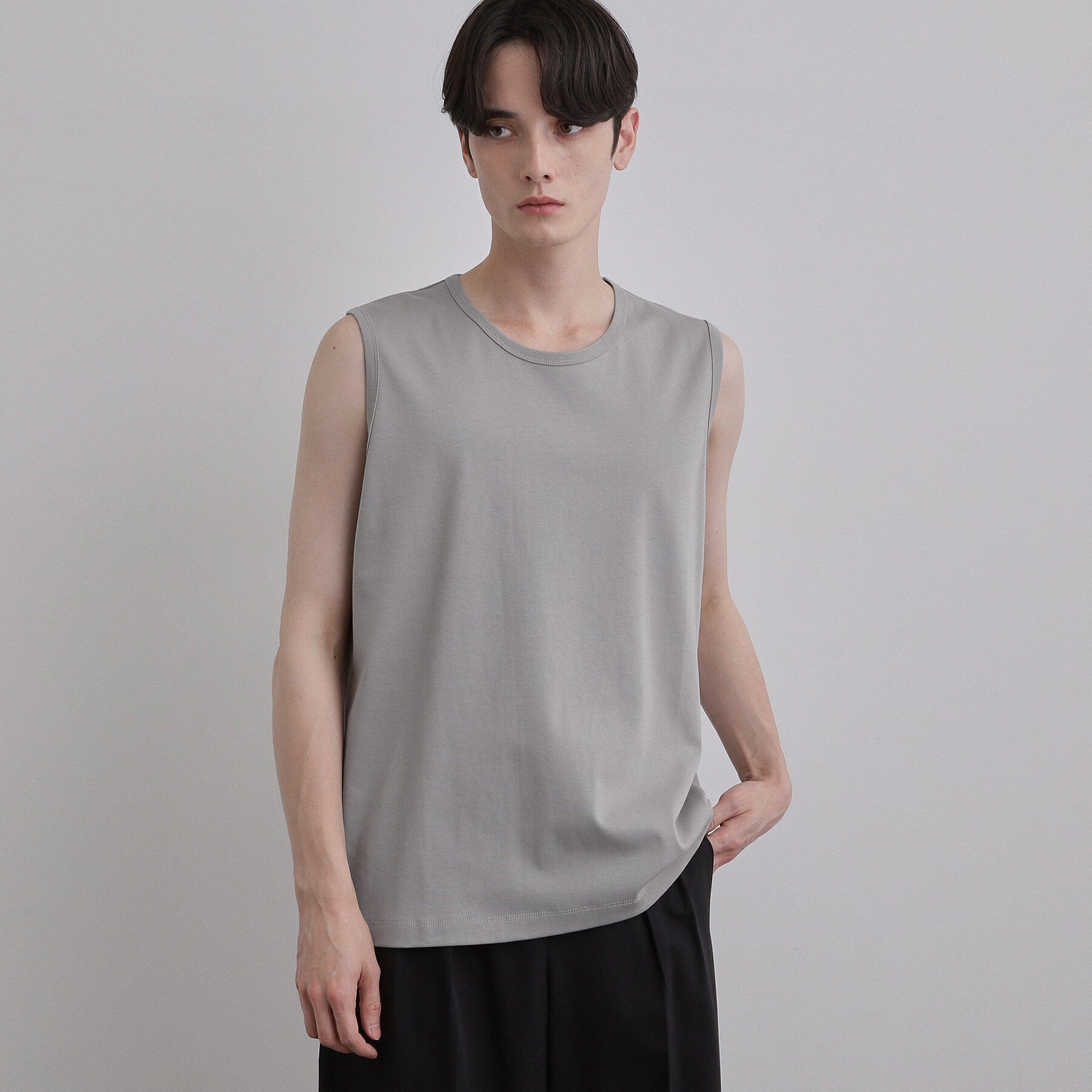 tk.TAKEO KIKUCHI「【汗シミ防止／UVカット】sweat stain proof seriesノースリーブ」|Tシャツ・カットソー|