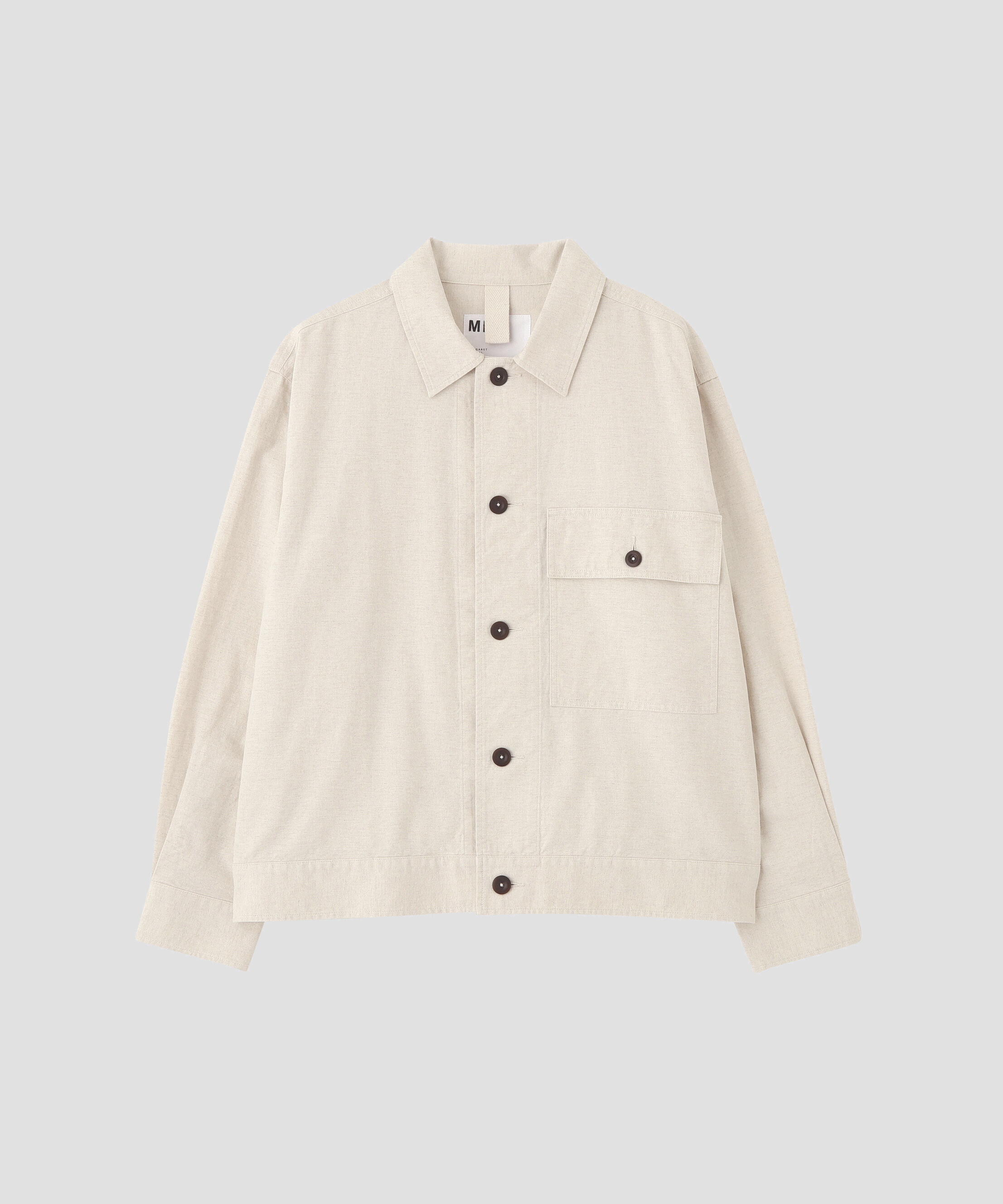 MHL.「BELGIAN LINEN COTTON PLAINWEAVE BLOUSON」|ブルゾン・スタジャン|