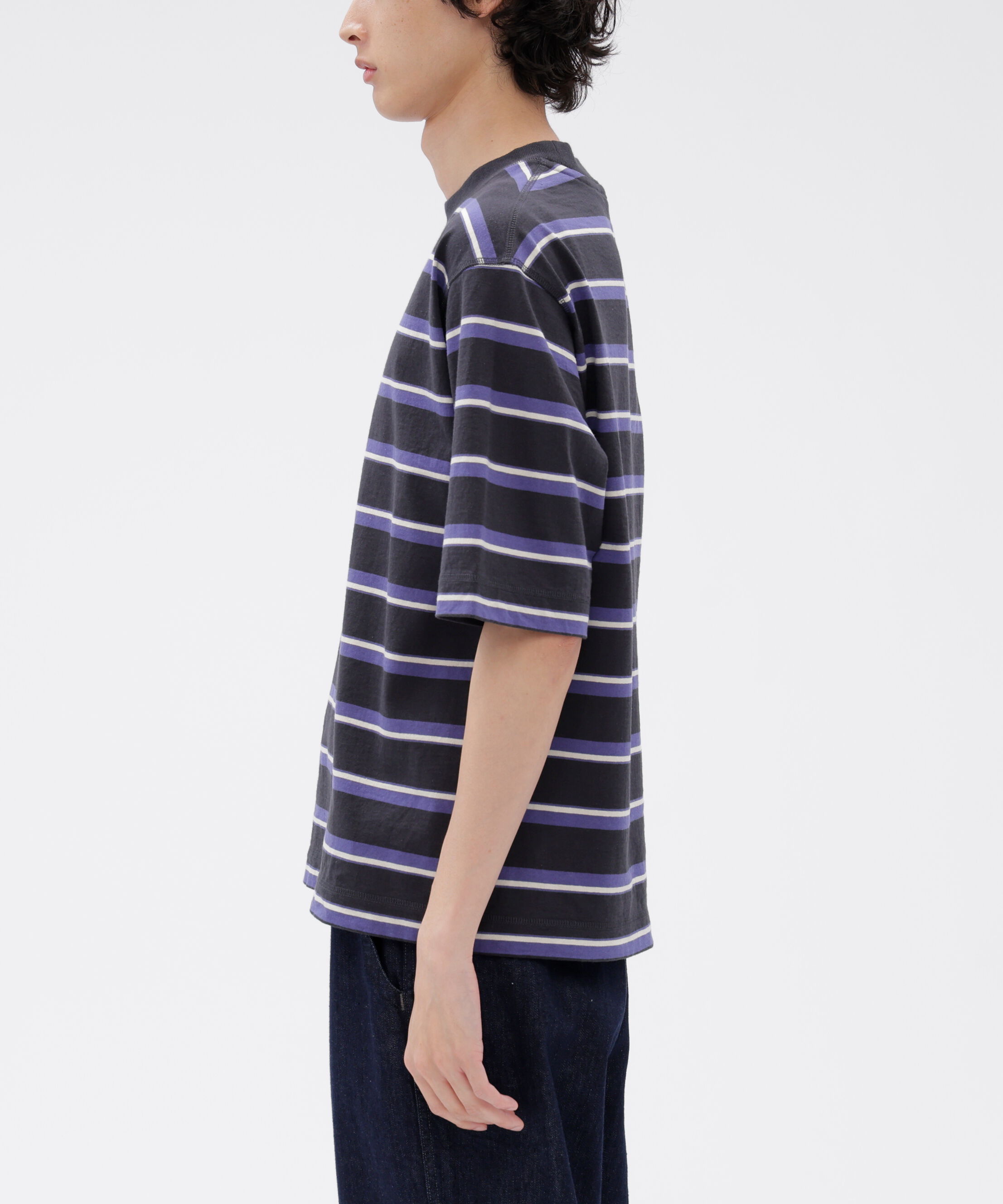 MHL.「OUTLINE STRIPE JERSEY TOP」|Tシャツ・カットソー|
