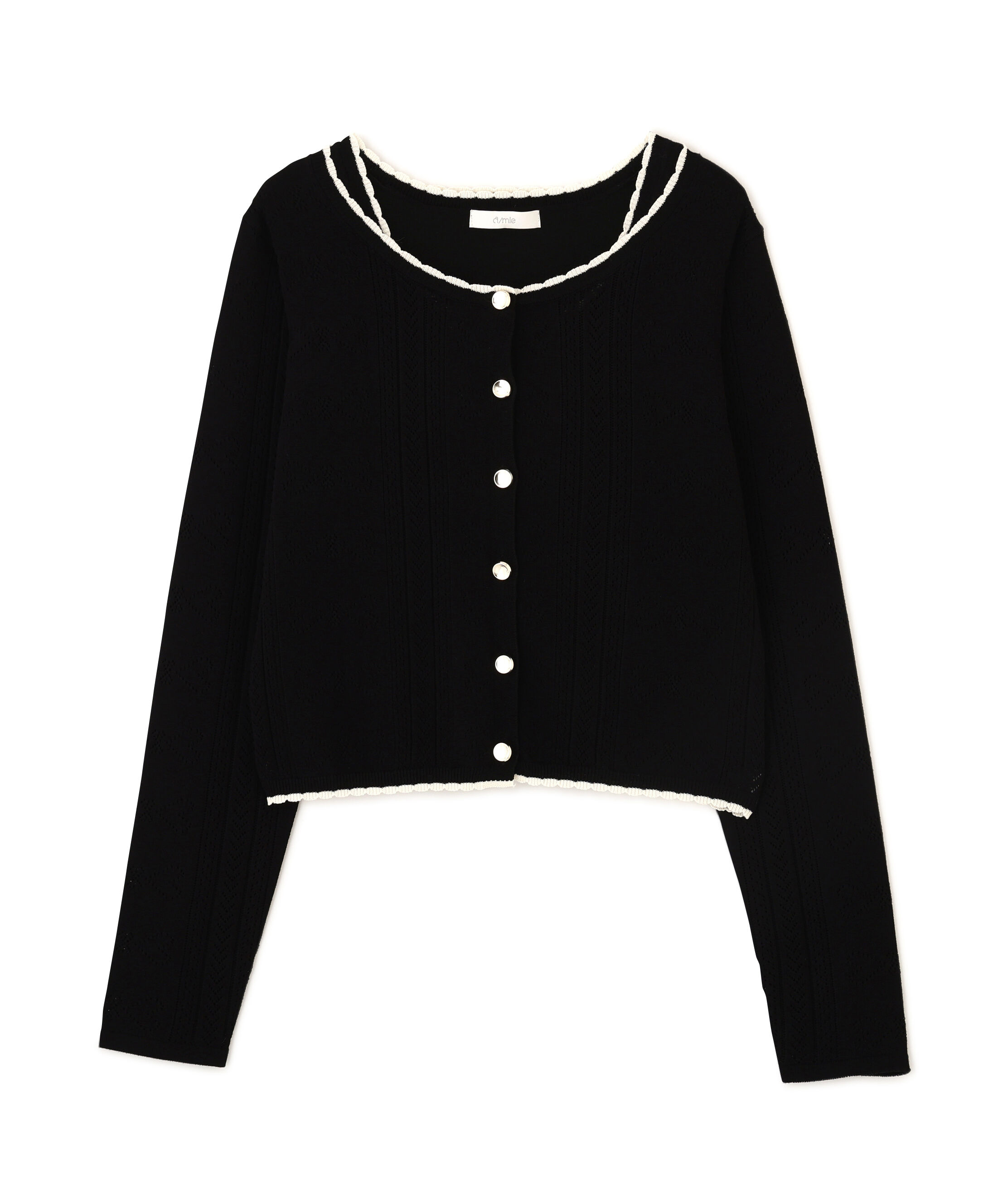 PROPORTION BODY DRESSING「＜a/mie＞パターンメッシュアンサンブルニット」|ニット・セーター|
