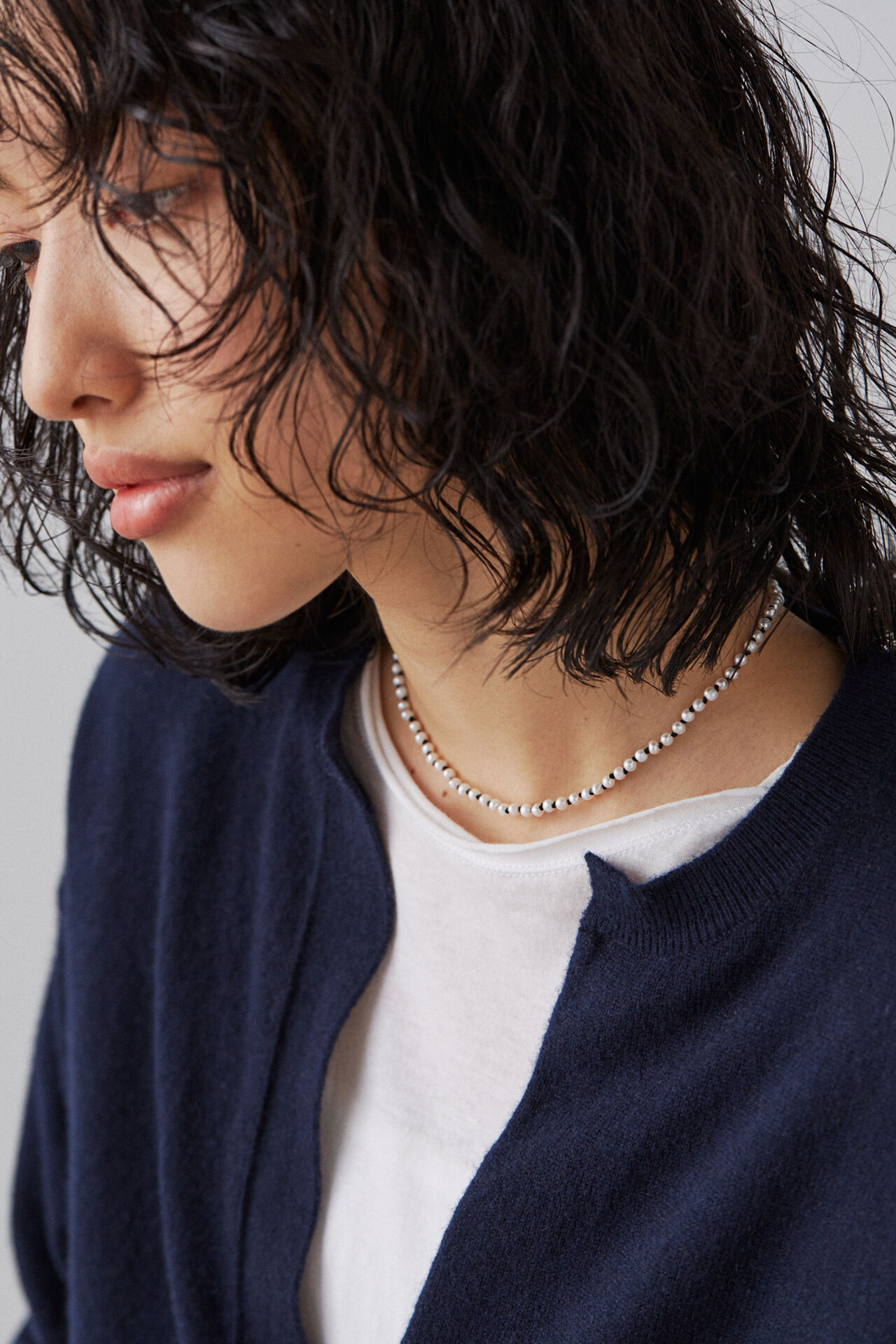 YLEVE 「YLEVE / PEARL NECKLACE KNOT 37cm」|その他|ホワイト