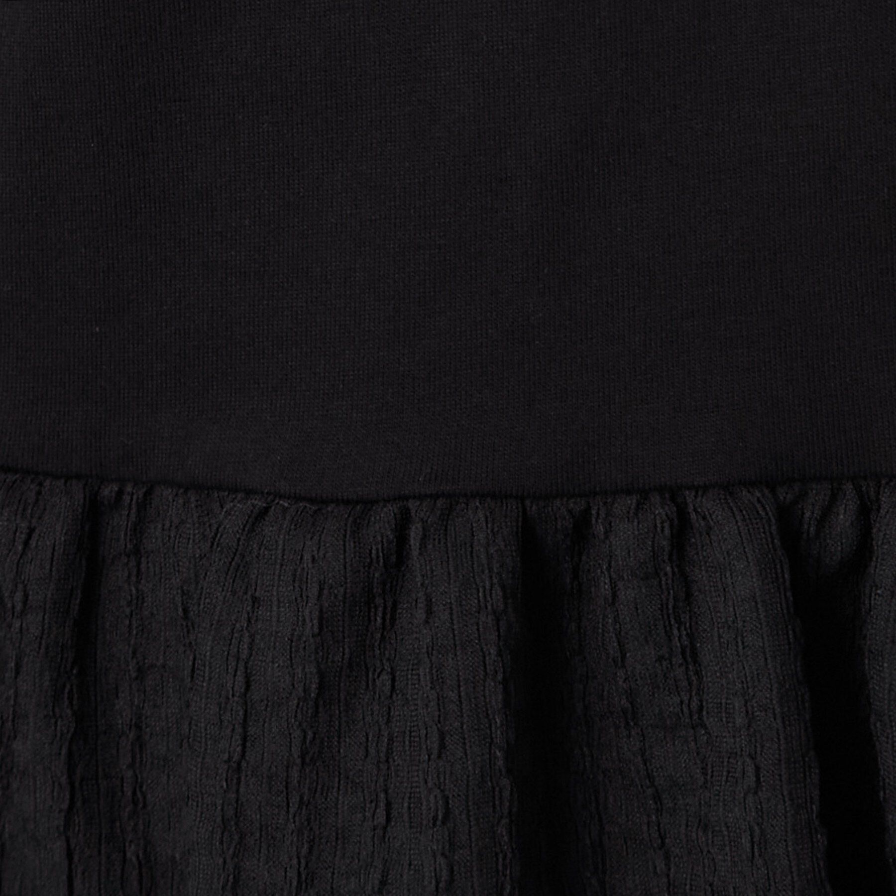SHOO･LA･RUE「【S-LL】自然に体型カバー 裾切替 ペプラム刺繍Tシャツ」|Tシャツ・カットソー|