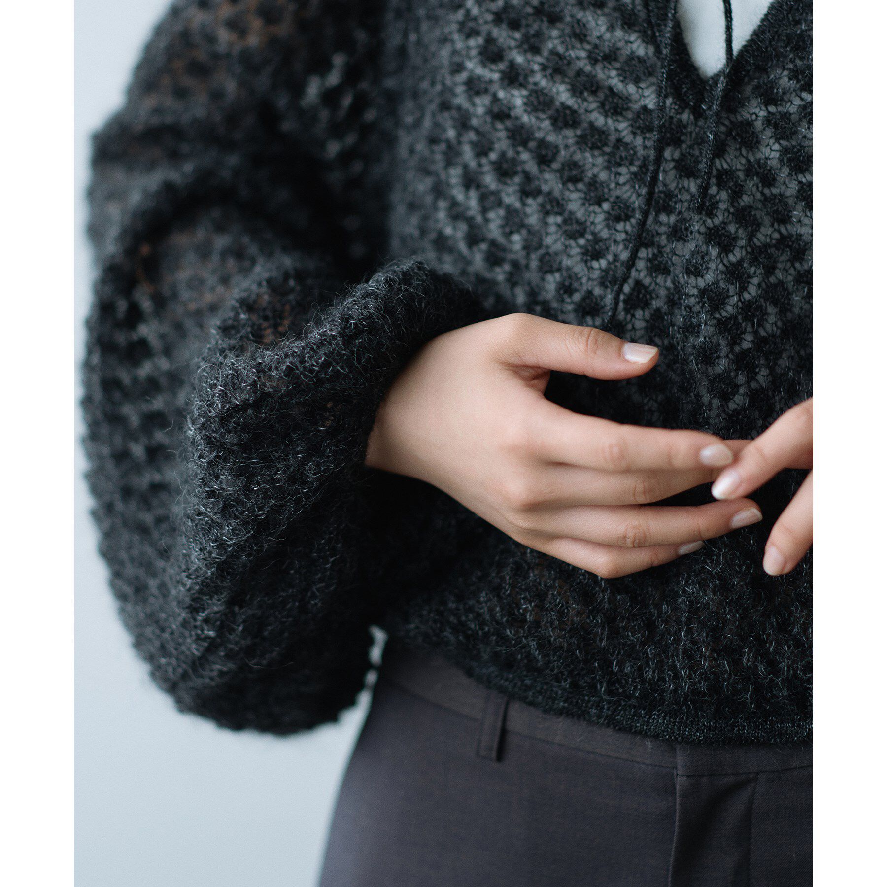 CODE A「2way sheer mohair pullover」|ニット・セーター|