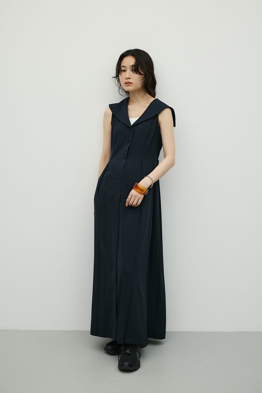 STYLEMIXER「ビックカラーパネルラインワンピース」|ワンピース|NVY