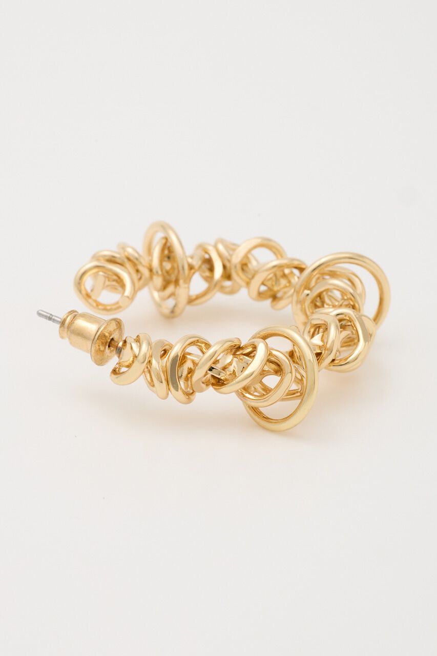 SLY「WINDING METAL HOOP ピアス」|ピアス|