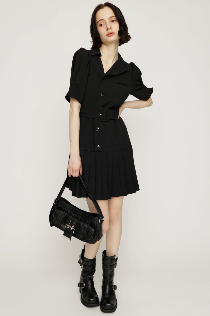 SLY「ASYMMETRY PLEATS ショートワンピース」|ワンピース|