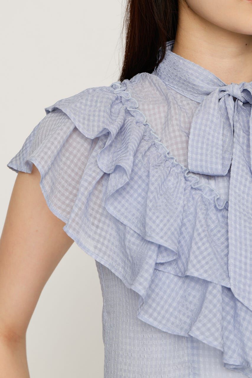 SLY「FRILL RIBBON ブラウス」|シャツ・ブラウス|
