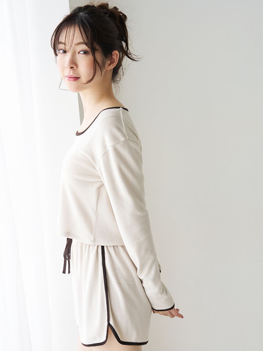 SNIDEL HOME「【イフミック(R)】シルキーフリースセットアップ」|ルームウェア|