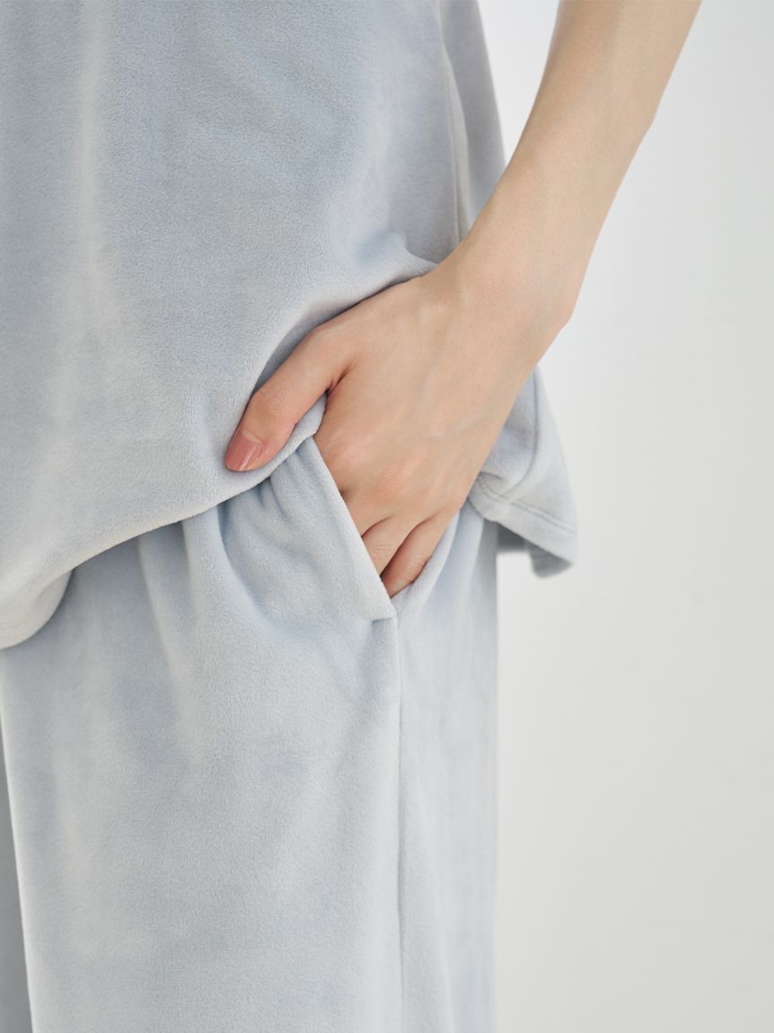 SNIDEL HOME「【イフミック(R)】シルキーフリースロングパンツ」|ルームウェア|
