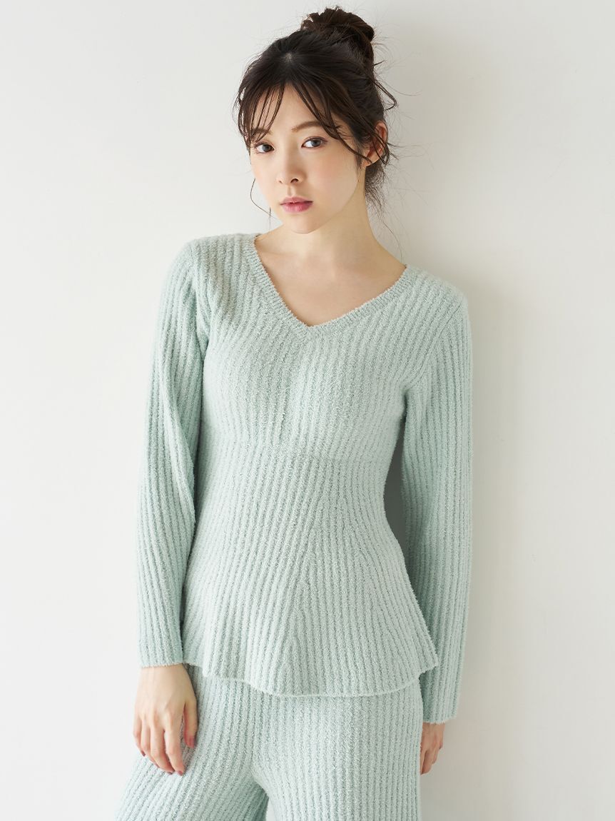SNIDEL HOME「【イフミック(R)】ペプラムセットアップ」|ルームウェア|