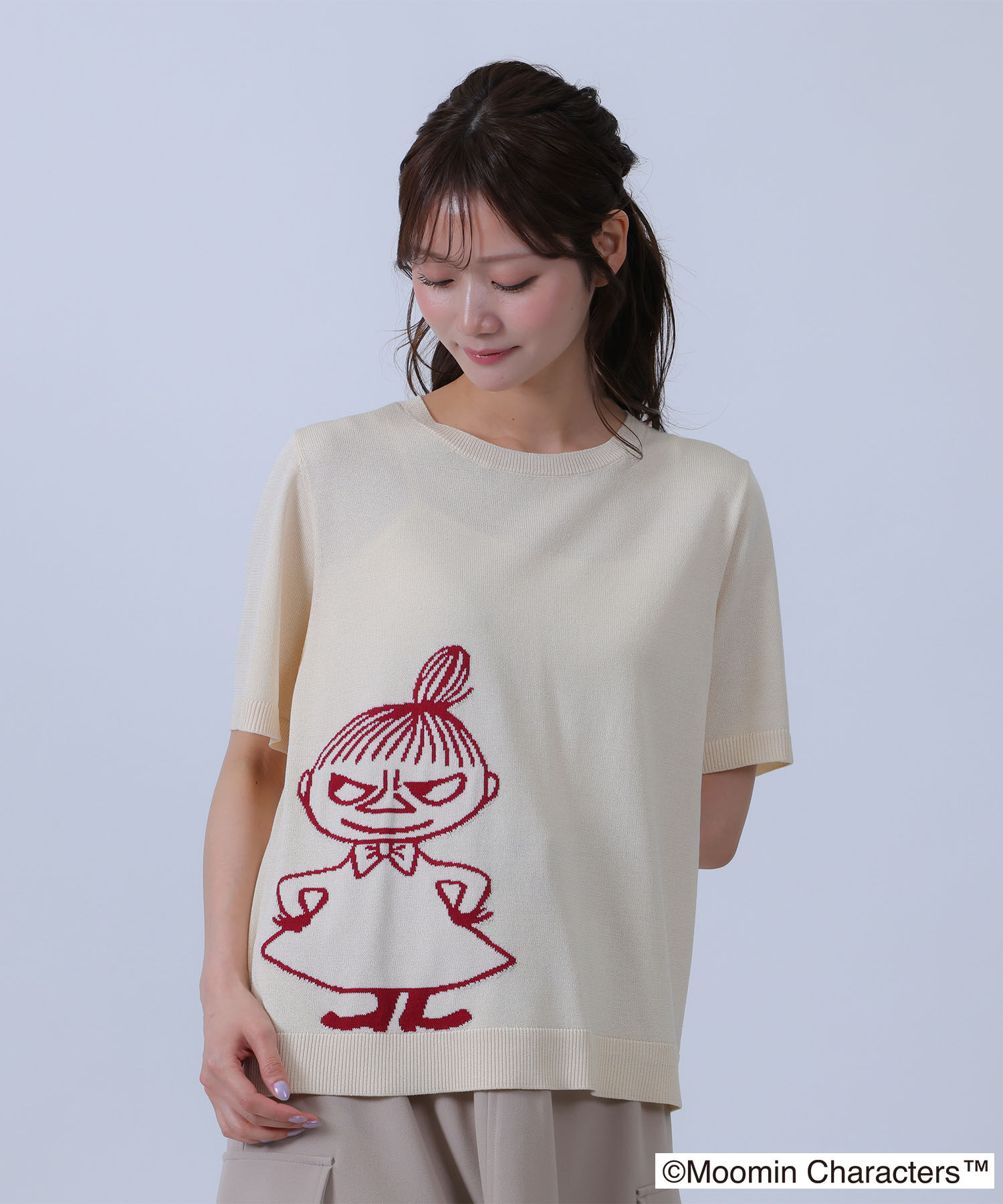 MARY QUANT「MOOMIN&times;MQニット プルオーバー」|ニット・セーター|アイボリー