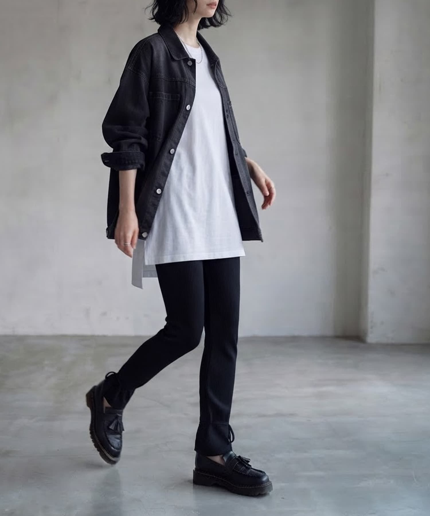 STYLE DELI「【BLK001】カットリブレギンスパンツ」|その他|