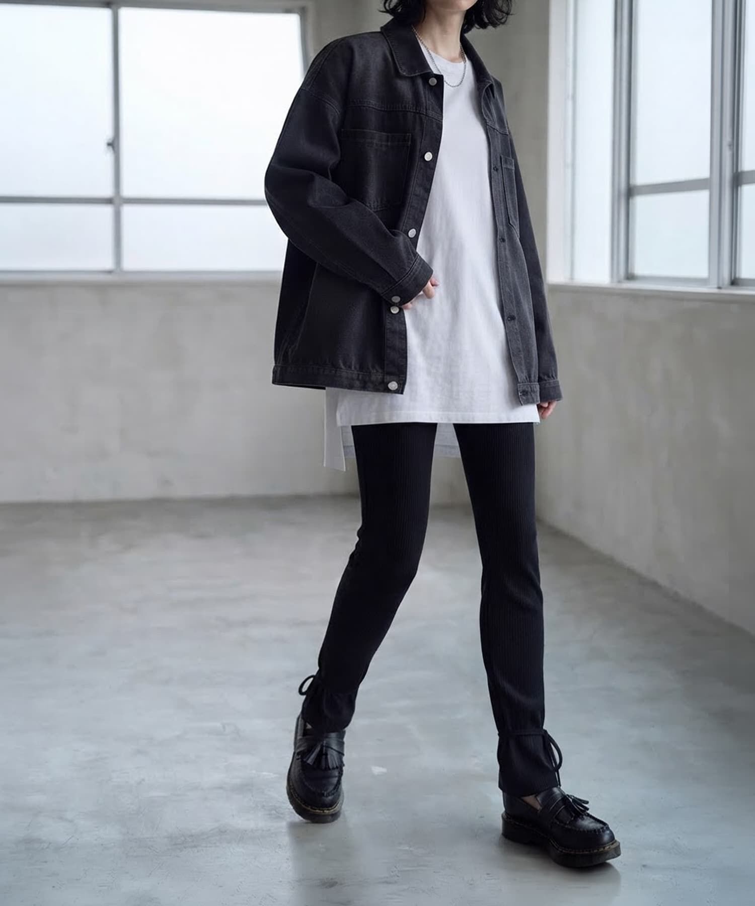 STYLE DELI「【BLK001】カットリブレギンスパンツ」|その他|