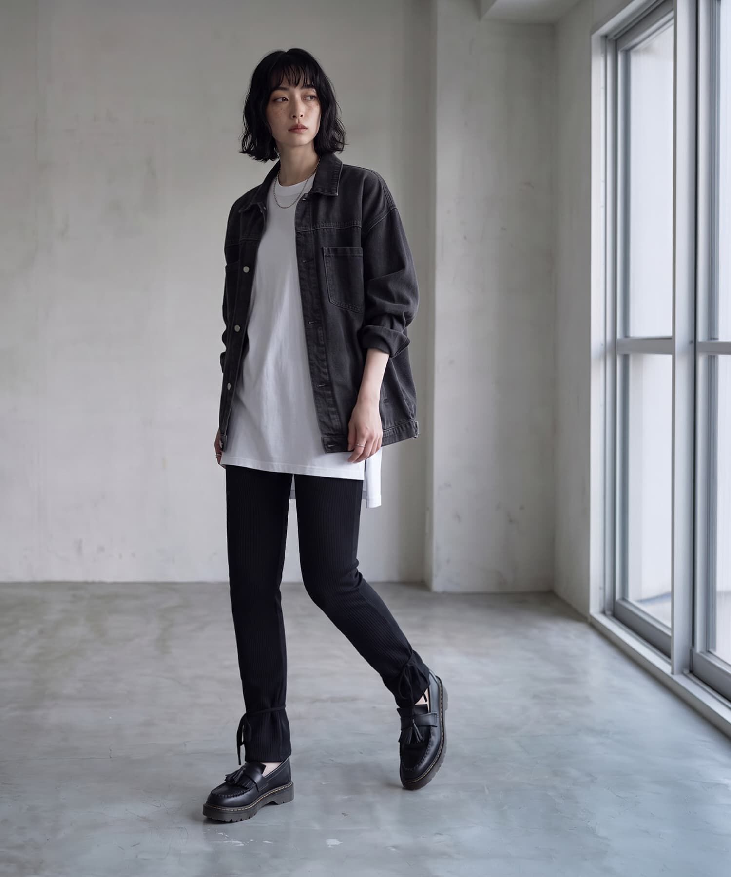 STYLE DELI「【BLK001】カットリブレギンスパンツ」|その他|