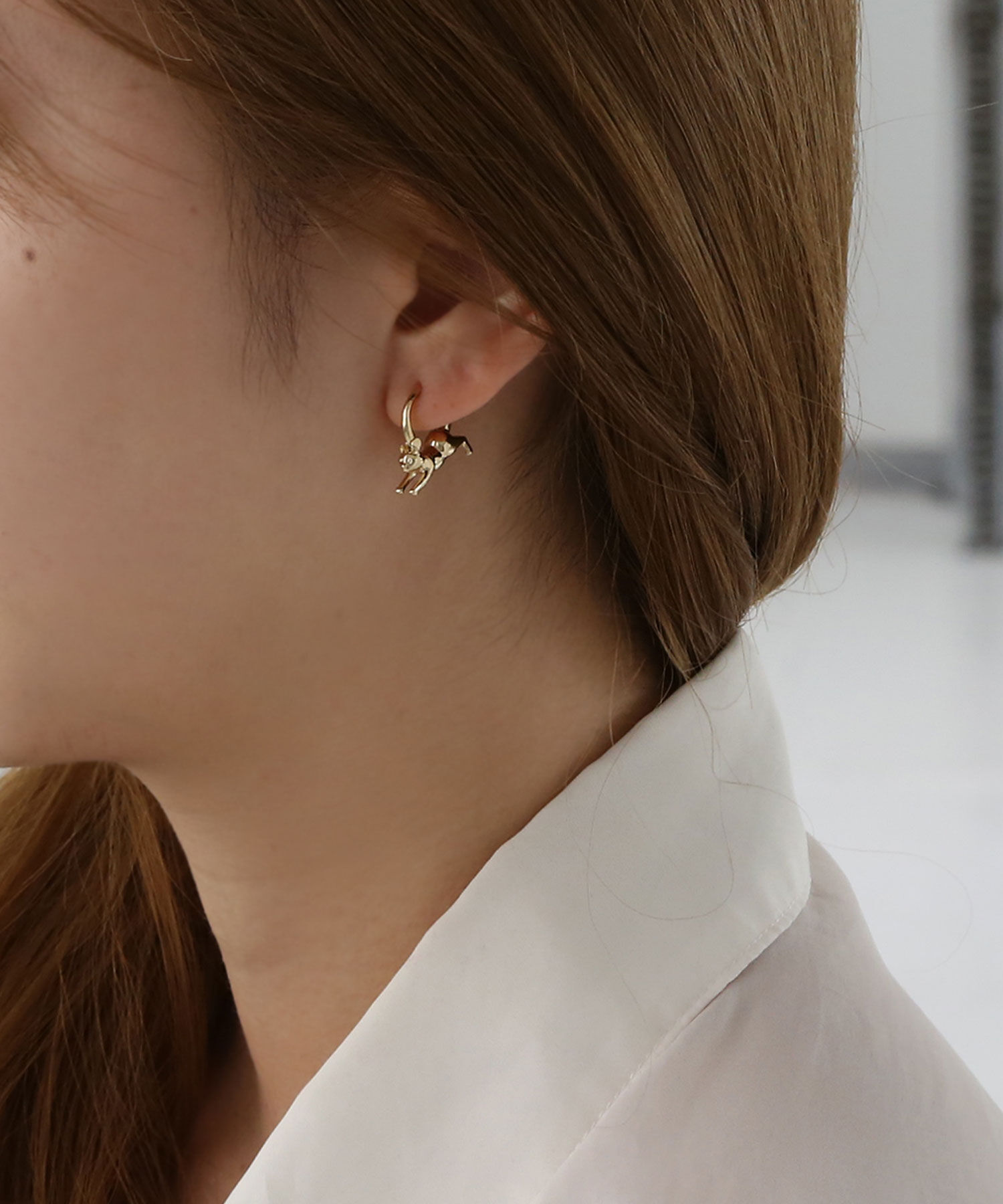  「CATフープピアス」|ピアス|