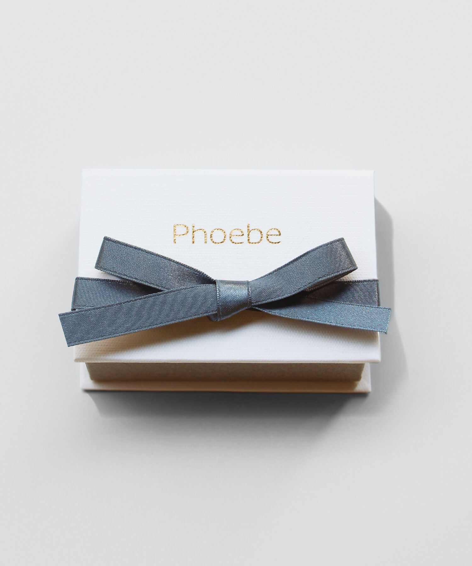 Phoebe「【K10】クロスラインアメリカンピアス　ローズゴールド／BOX付き」|ピアス|