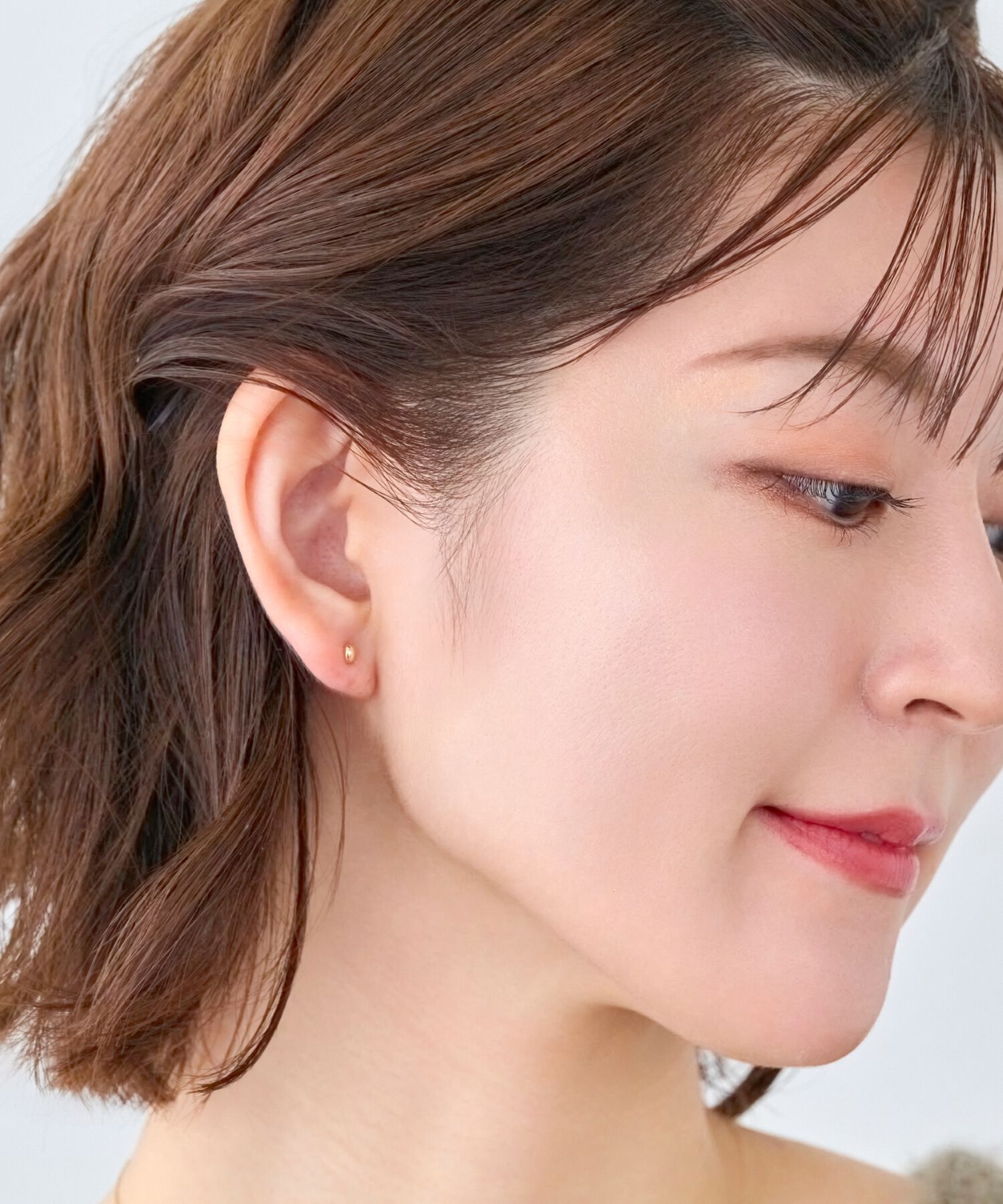 Phoebe「【K10】プチオーバルピアス／BOXつき」|ピアス|