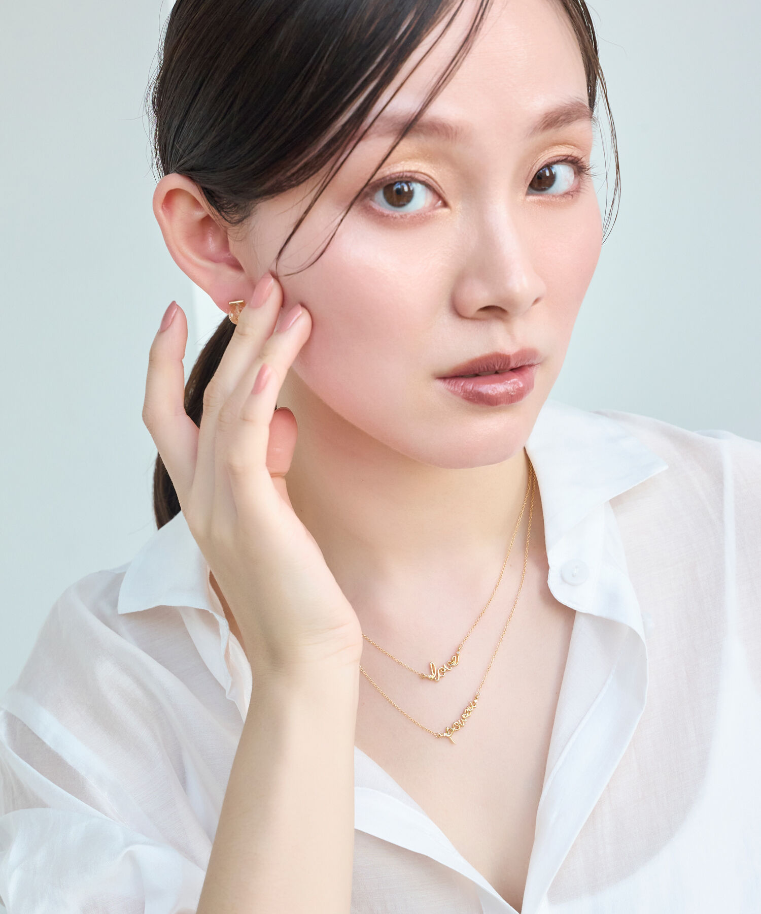 Phoebe「ラッキーレターネックレス(ラブ)」|ネックレス|