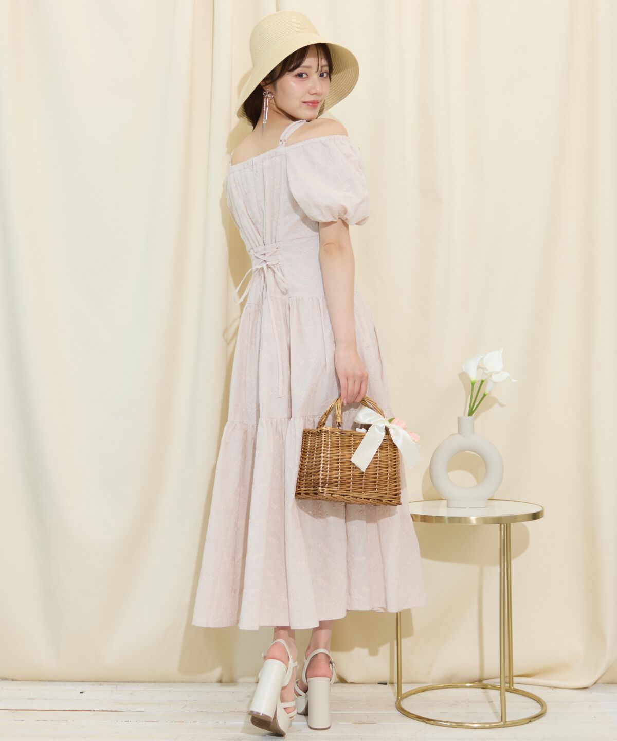 WILLSELECTION「2WAYスリーブコットンティアードワンピース」|ワンピース|