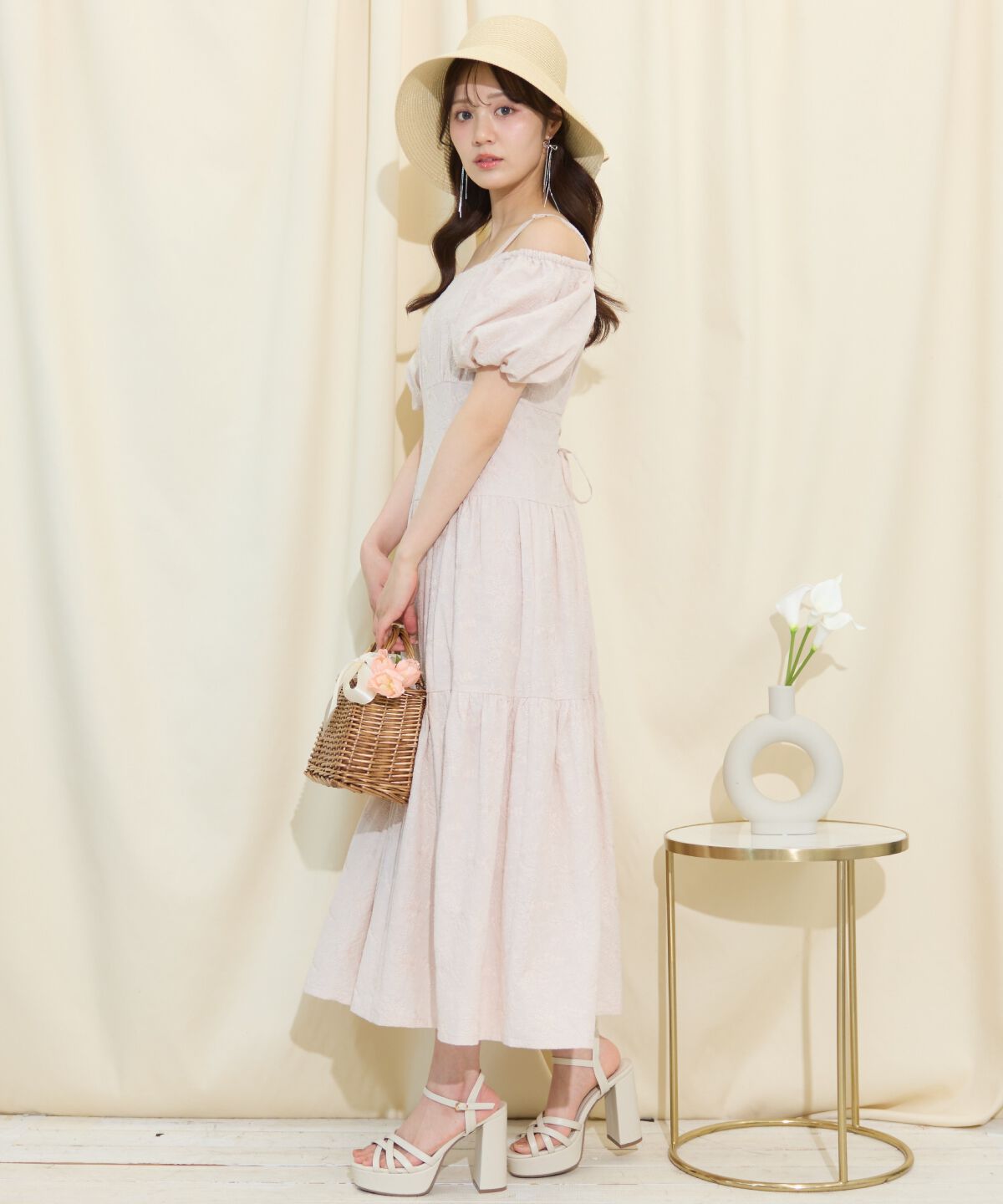 WILLSELECTION「2WAYスリーブコットンティアードワンピース」|ワンピース|