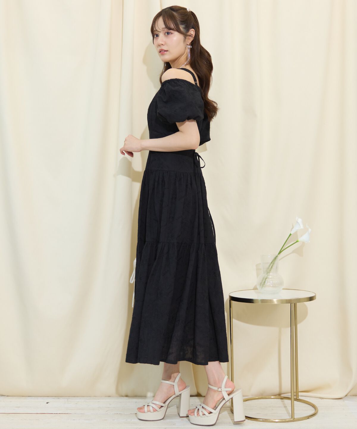 WILLSELECTION「2WAYスリーブコットンティアードワンピース」|ワンピース|