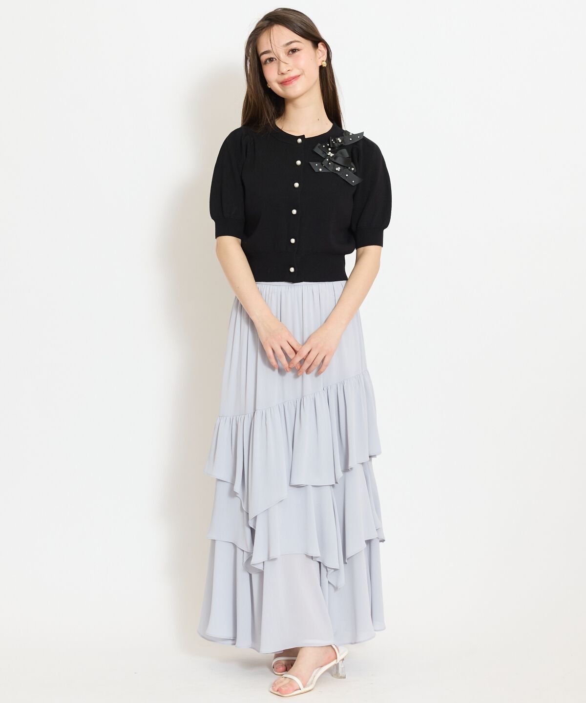 WILLSELECTION「リボンデコレーションカーディガン」|カーディガン|