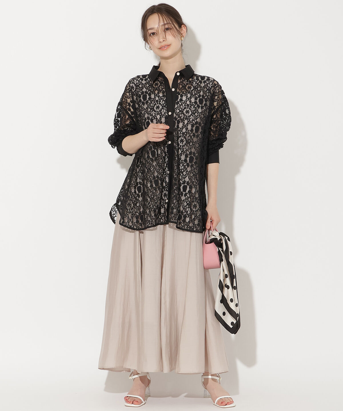 WILLSELECTION「バックリボンノースリーブAラインワンピース」|ワンピース|