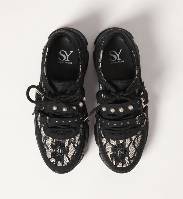 SY UNITED ARROWS「＜SY＞ダブルベルトレース スニーカー55&uarr;」|スニーカー|