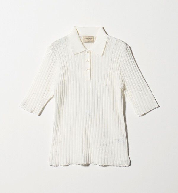 UNITED ARROWS「シアー リブ ポロニット ‐ウォッシャブル‐」|ニット・セーター|