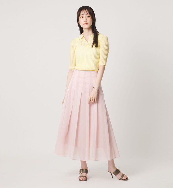 UNITED ARROWS「シアー リブ ポロニット ‐ウォッシャブル‐」|ニット・セーター|