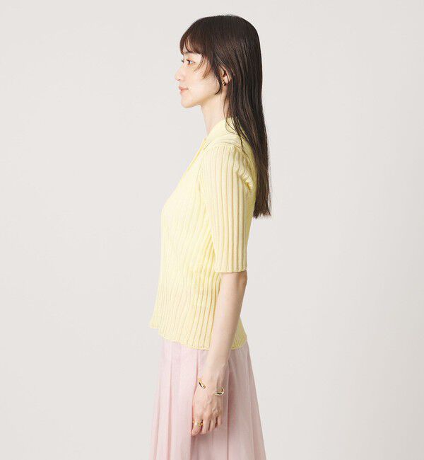 UNITED ARROWS「シアー リブ ポロニット ‐ウォッシャブル‐」|ニット・セーター|