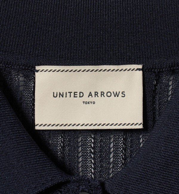 UNITED ARROWS「シアー リブ ポロニット ‐ウォッシャブル‐」|ニット・セーター|