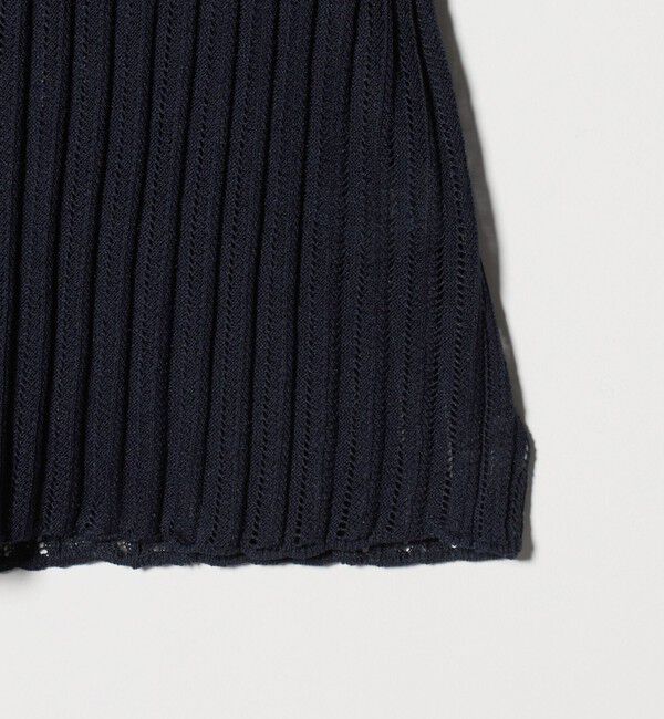 UNITED ARROWS「シアー リブ ポロニット ‐ウォッシャブル‐」|ニット・セーター|
