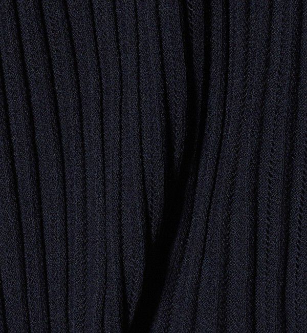 UNITED ARROWS「シアー リブ ポロニット ‐ウォッシャブル‐」|ニット・セーター|