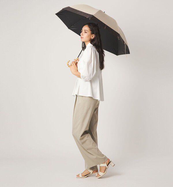 UNITED ARROWS green label relaxing「【WEB限定 / 別注】＜because＞グログランテープアンブレラ 長傘 晴雨兼用 レイン」|傘|
