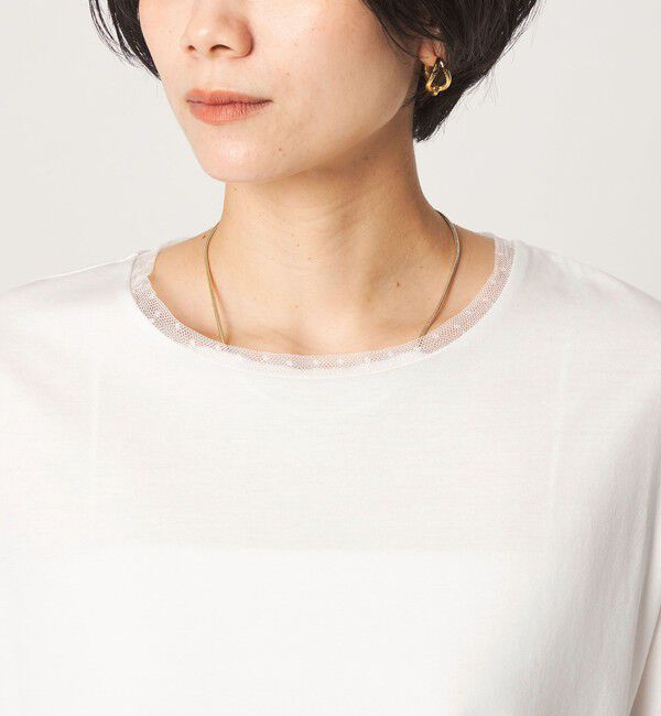 UNITED ARROWS green label relaxing「ドット ソデ チュール プルオーバー カットソー」|Tシャツ・カットソー|