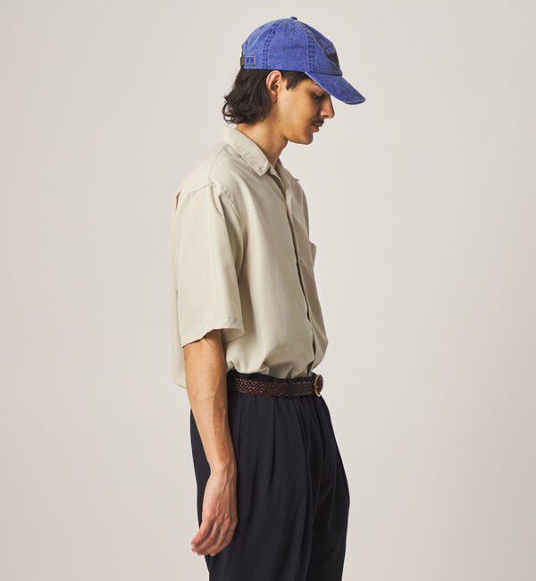 STEVEN ALAN「＜Steven Alan＞ ドレープ オープンカラー ショートスリーブ シャツ BOX」|シャツ・ブラウス|