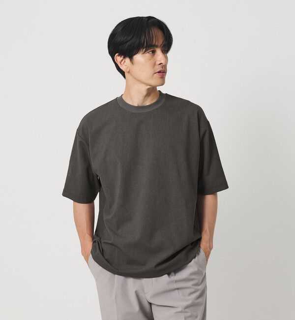 BEAUTY&YOUTH UNITED ARROWS「フラックス ライク アジャスト クルーネック Tシャツ 吸水速乾 ストレッチ 通気性」|Tシャツ・カットソー|