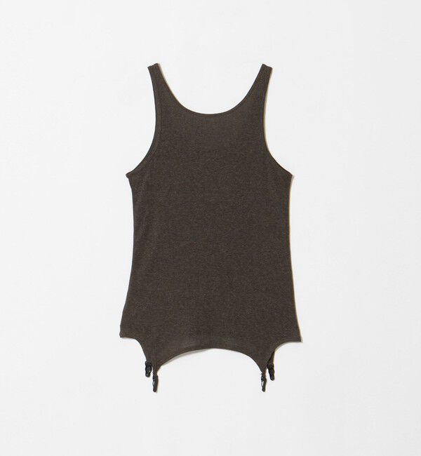 ATTISESSION「＜ATTISESSION＞フライス ガーター タンクトップ」|Tシャツ・カットソー|