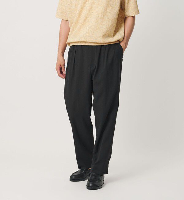 BEAUTY&YOUTH UNITED ARROWS「フラックス オックス バルーン イージー パンツ NO.9 ヨコストレッチ 吸水速乾 透け防止」|チノ|