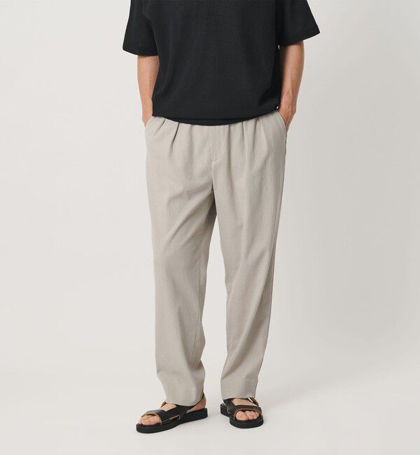 BEAUTY&YOUTH UNITED ARROWS「フラックス オックス バルーン イージー パンツ NO.9 ヨコストレッチ 吸水速乾 透け防止」|チノ|