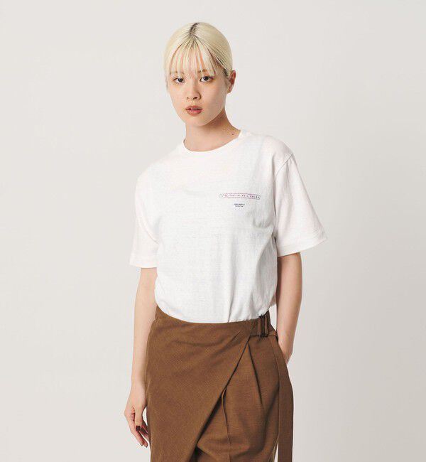 BEAUTY&YOUTH UNITED ARROWS「＜Americana＞ロゴ プリント Tシャツ」|Tシャツ・カットソー|