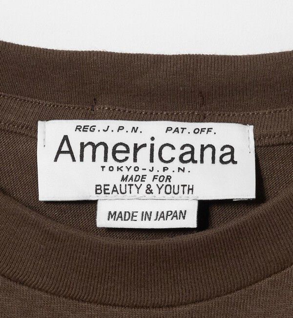 BEAUTY&YOUTH UNITED ARROWS「＜Americana＞ロゴ プリント Tシャツ」|Tシャツ・カットソー|