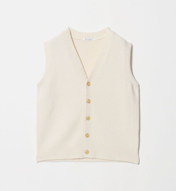 BEAUTY&YOUTH UNITED ARROWS「ウールカシミヤブレンド アクア ニットベスト」|ベスト・ジレ|OFF WHITE