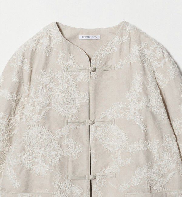 BEAUTY&YOUTH UNITED ARROWS「ジャガード ペイズリー エンブロイダリー ジャケット」|テーラードジャケット|