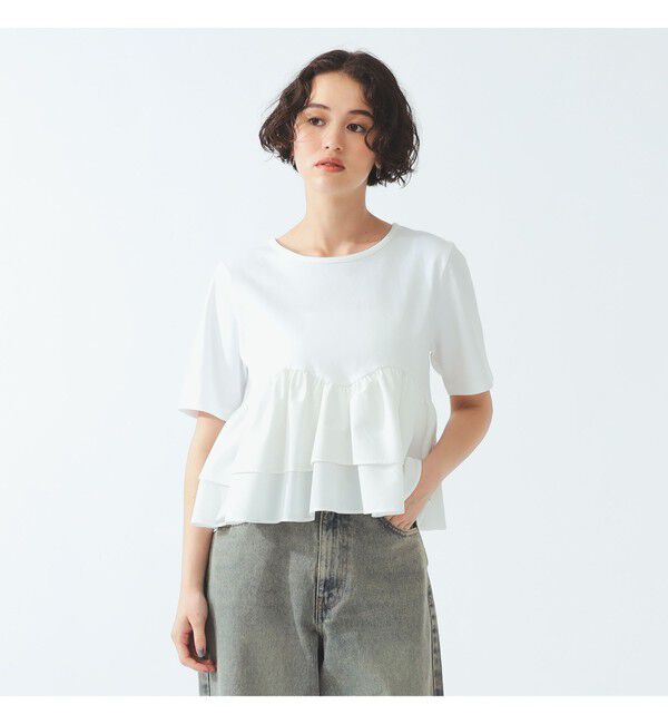 Ray BEAMS 「ティアード キリカエ Tシャツ」|Tシャツ・カットソー|
