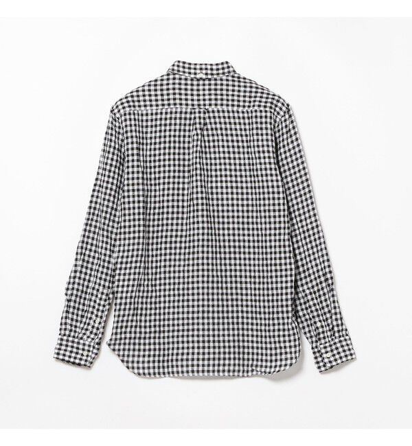 BEAMS PLUS「BEAMS PLUS｜B.D. Gingham Check Linen｜ボタンダウン｜麻｜シャリ感 涼感 涼しい｜チェック柄」|シャツ・ブラウス|