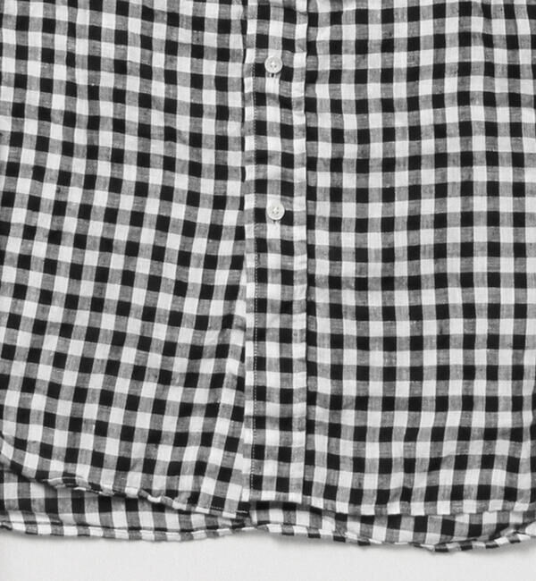 BEAMS PLUS「BEAMS PLUS｜B.D. Gingham Check Linen｜ボタンダウン｜麻｜シャリ感 涼感 涼しい｜チェック柄」|シャツ・ブラウス|