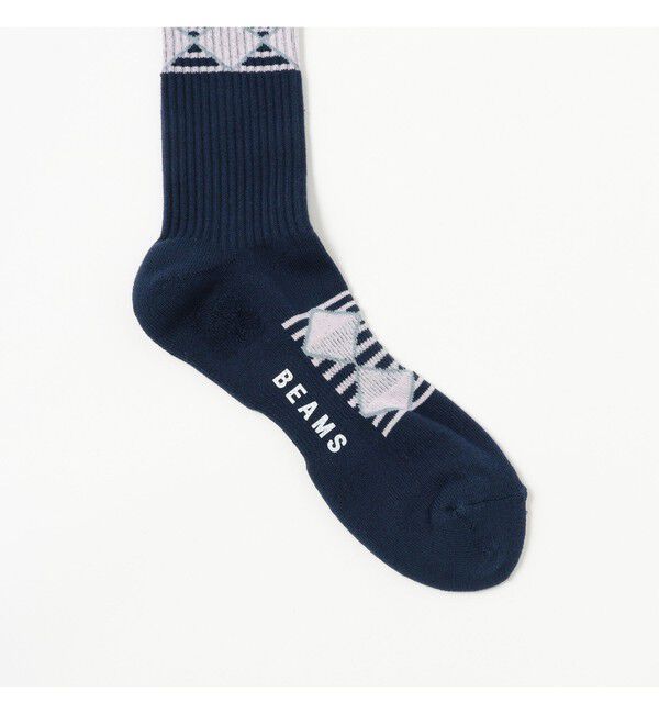 BEAMS「ボーダー アーガイル　ソックス」|ソックス|