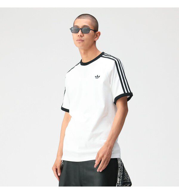 BEAMS「adidas / スリーストライプ Tシャツ」|Tシャツ・カットソー|WHITE